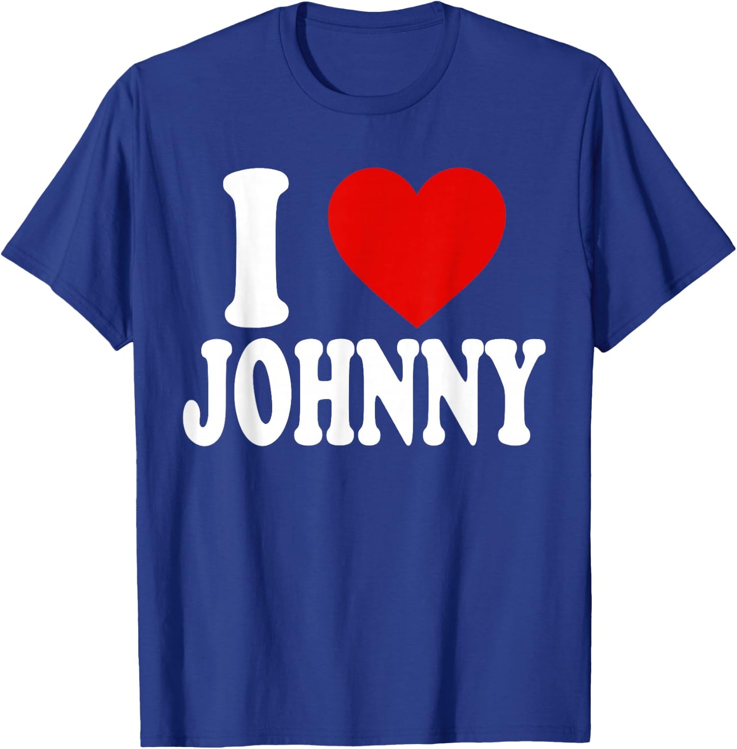 I Love Heart Johnny T-Shirt - T-Shirt | Royal