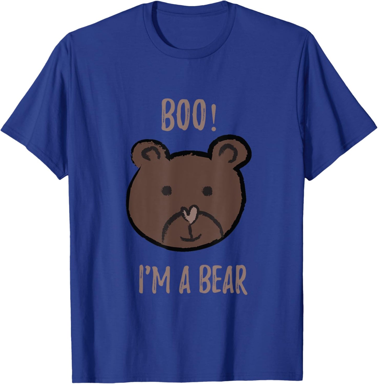 Boo! I'm a bear Halloween costume T- shirt T-Shirt - T-Shirt | Royal