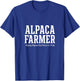 Alpaca Farmer Raising Alpacas Fleece T-Shirt - T-Shirt | Royal