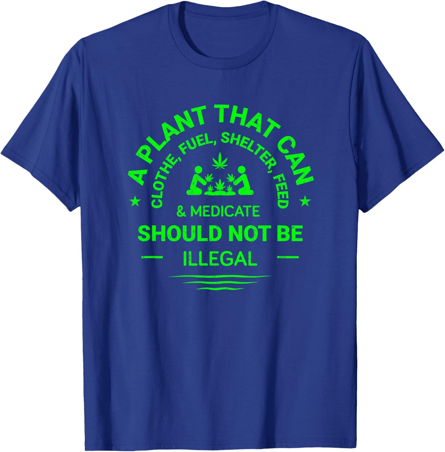 Weed Gift Cannabis Medical Marijuana Clothing Pot Head T-Shirt - T-Shirt | Royal