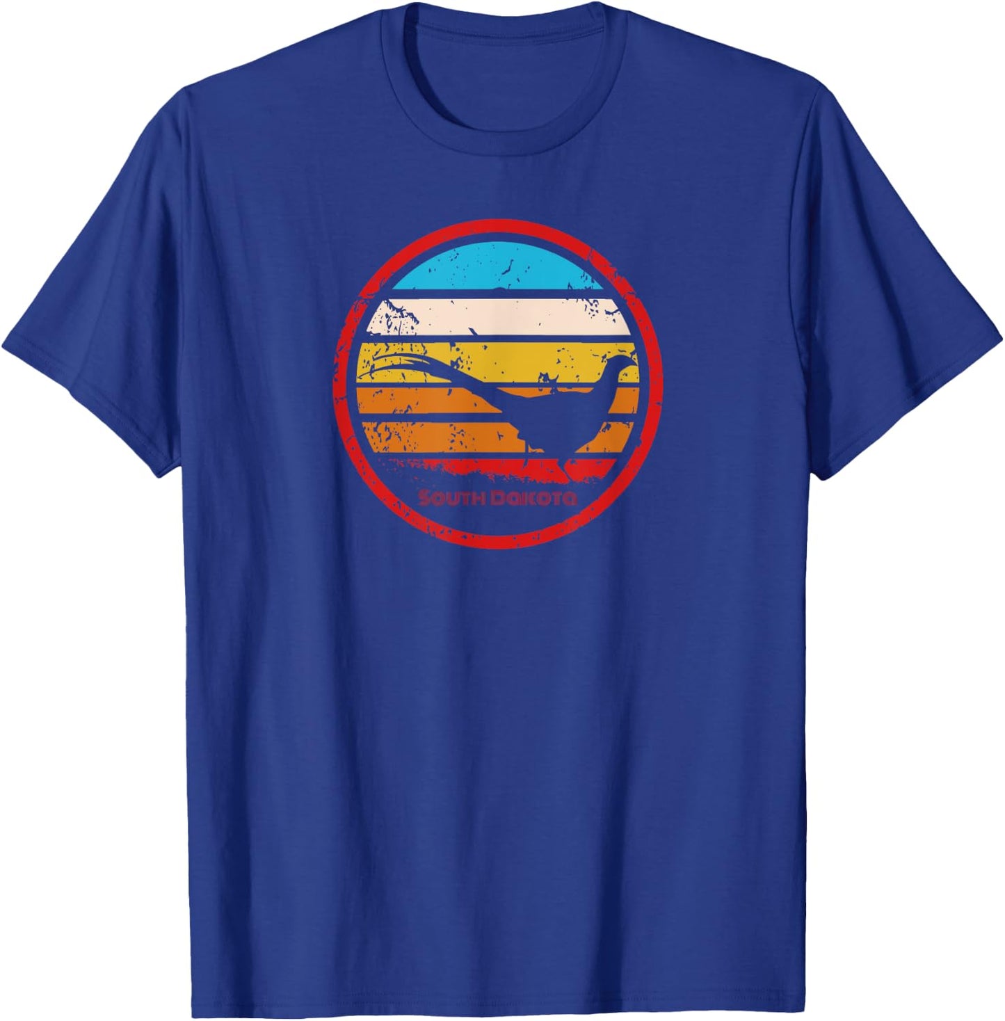 South Dakota Vintage Retro Pheasant Hunting Season T-Shirt - T-Shirt | Royal