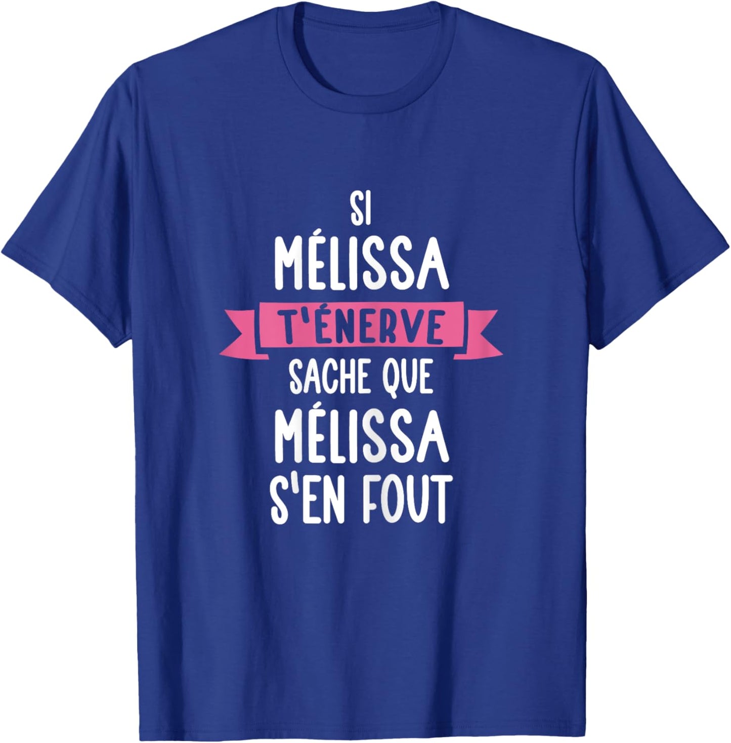 Gift Woman Humour Personalised Name Melissa , Black, Female X-Small T-Shirt - T-Shirt | Royal