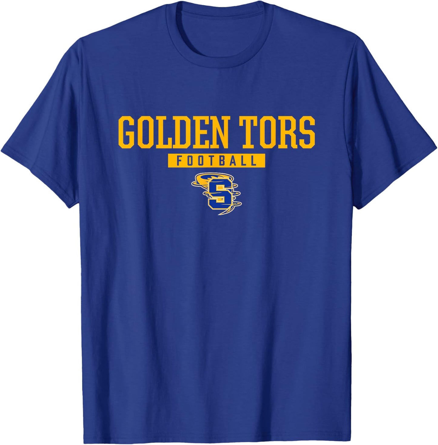 Sulphur Golden Tors Logo Football HS T-Shirt - T-Shirt | Royal