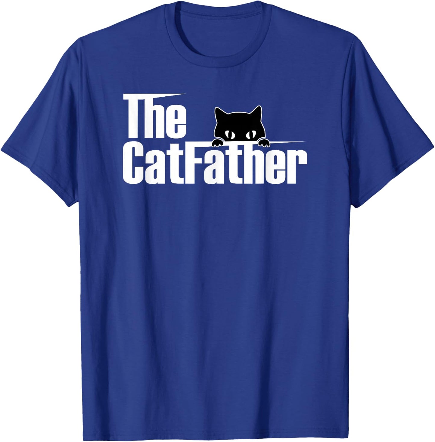 The Catfather | Funny Cute Cat Father T-Shirt - T-Shirt | Royal
