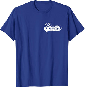 Bampy Vintage Retro Father's Day for Papa Grandpa T-Shirt - T-Shirt | Royal