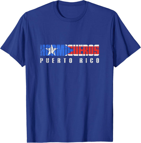 Hormigueros Puerto Rico, Puerto Rican flag T-Shirt - T-Shirt | Royal
