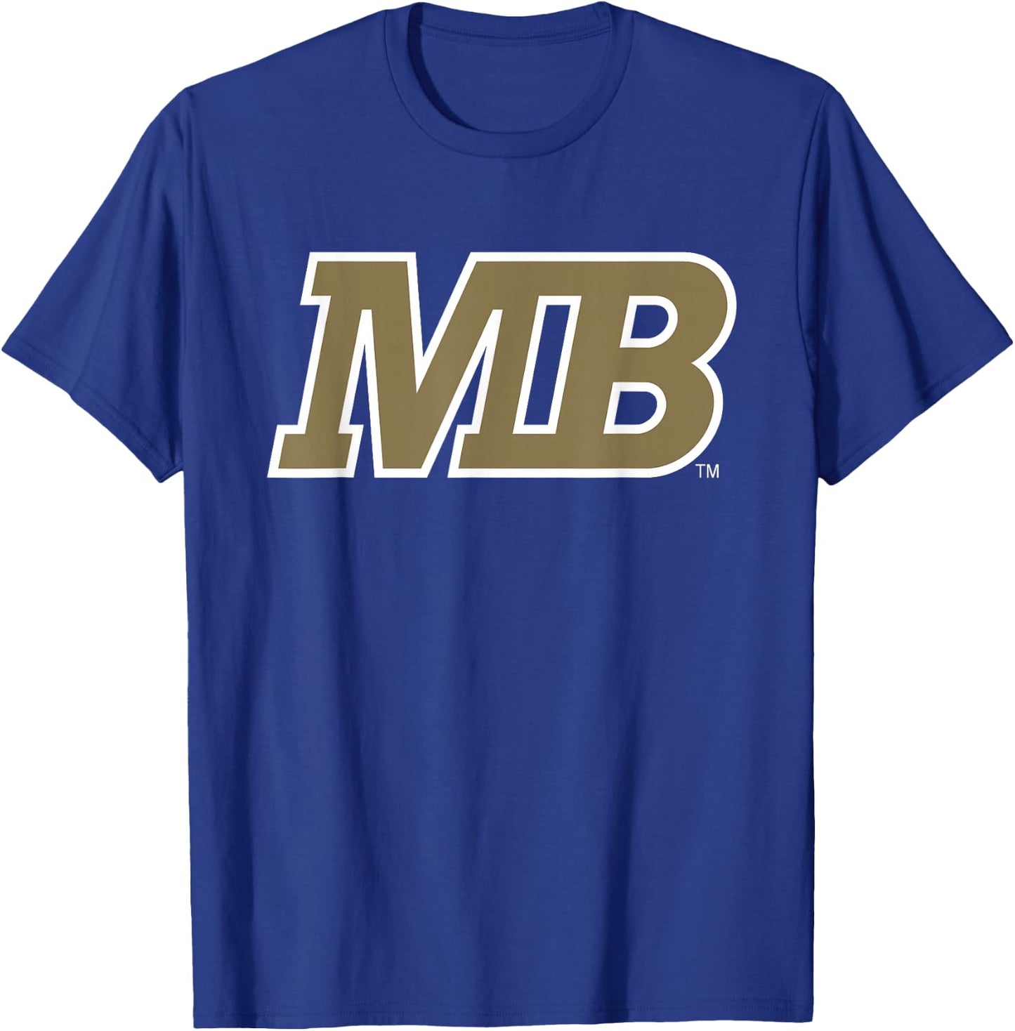 Cal State Monterey Bay Block MB Logo T-Shirt - T-Shirt | Royal
