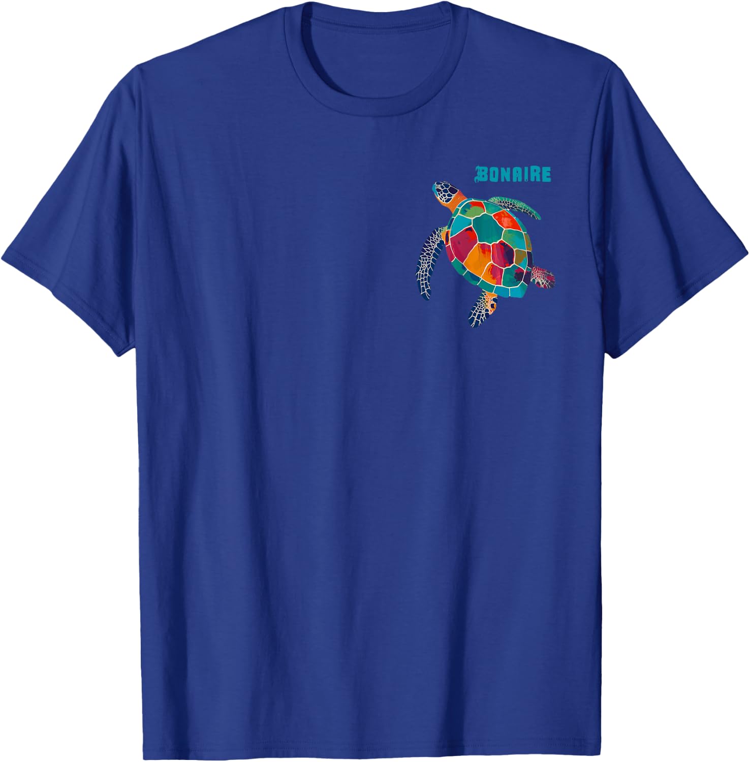 Bonaire Tribal Sea Turtle Sailing Scuba Dive Vintage T-Shirt - T-Shirt | Royal