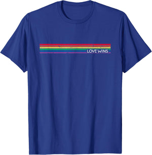 LGBT Love Wins Pride Equality LGBTQ Homosexuell Männer Frauen T-Shirt - T-Shirt | Royal