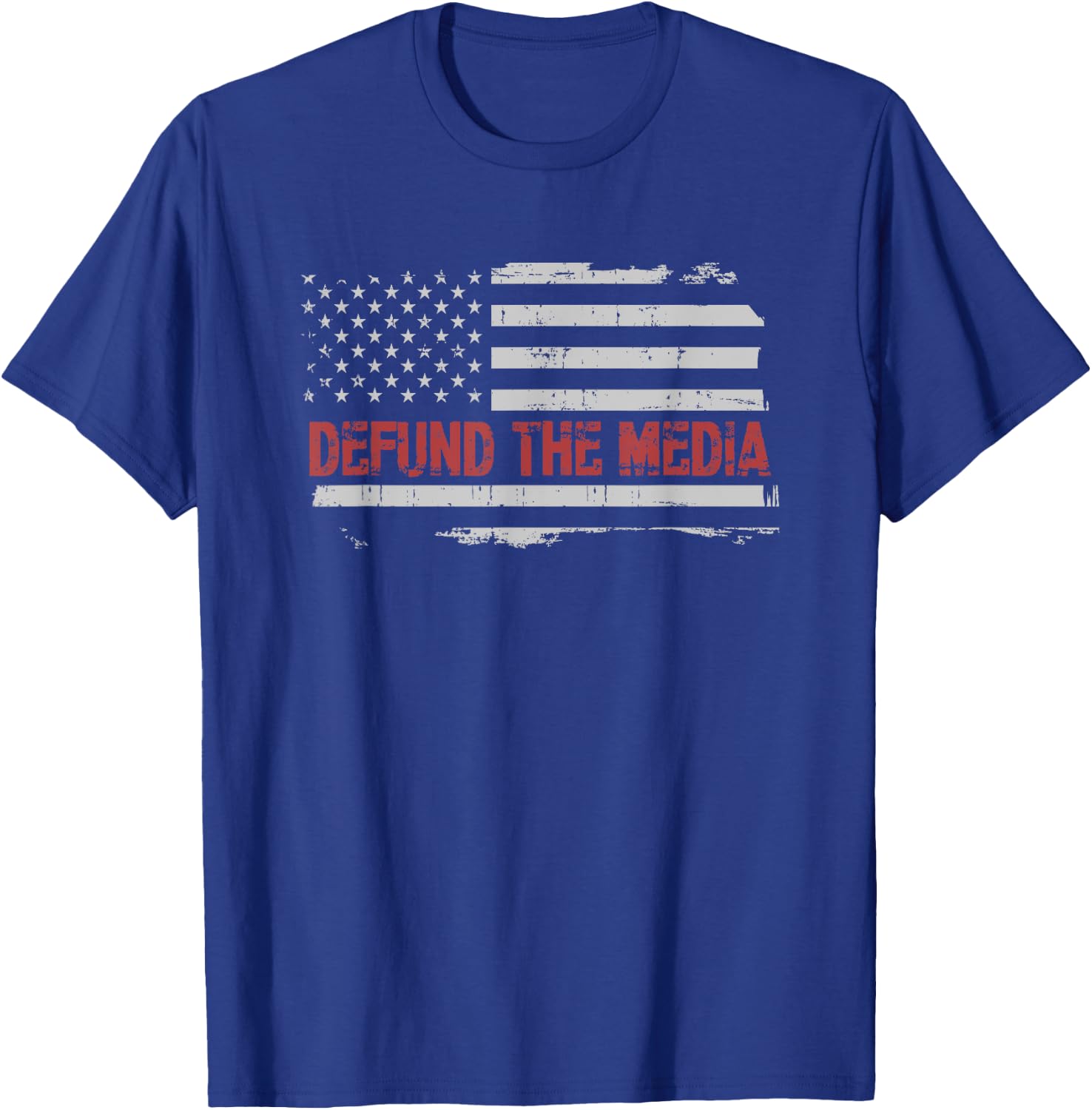Defund the Media, Defund Mainstream Media T-Shirt - T-Shirt | Royal