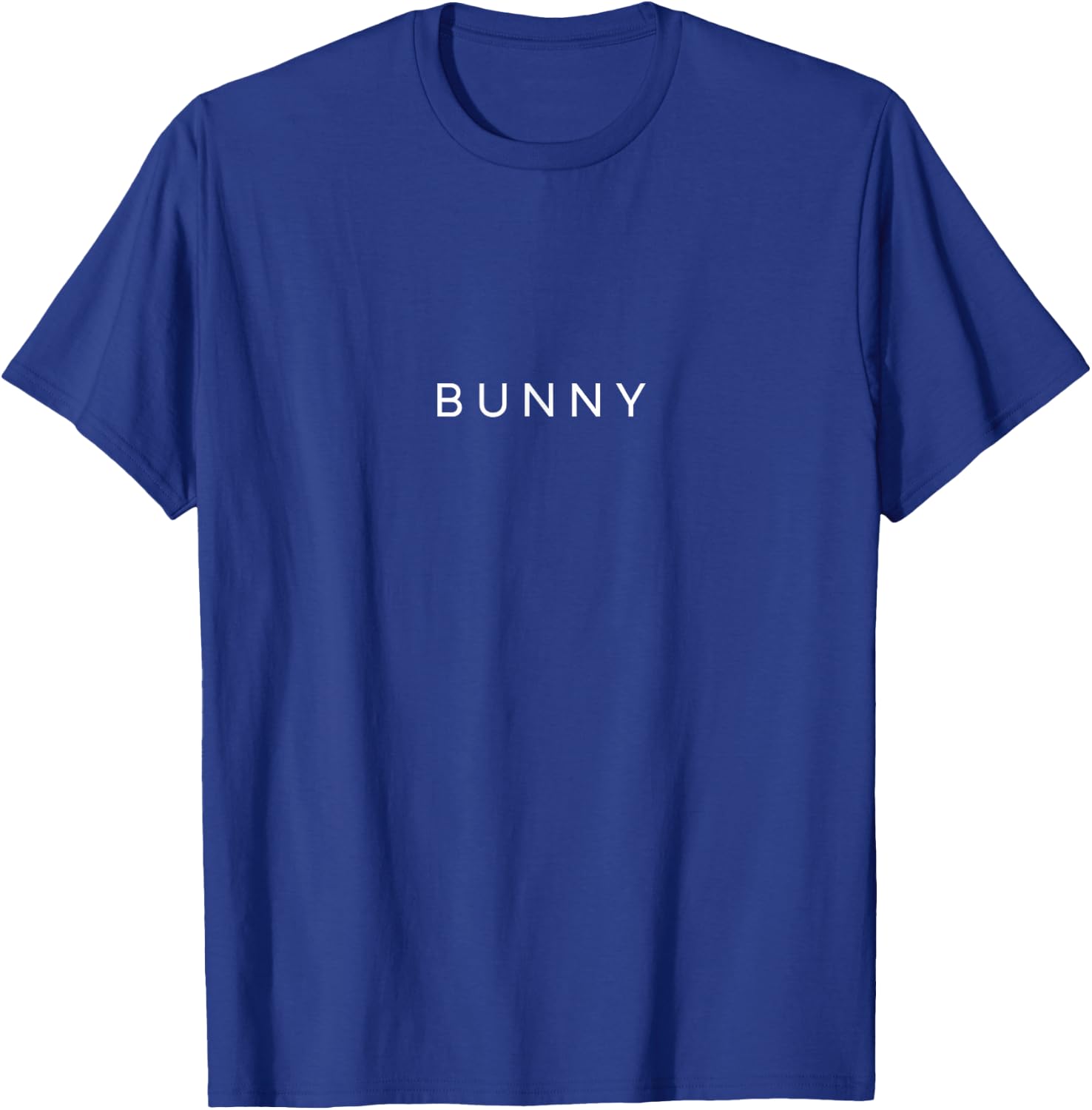Bunny Minimalist Text Bunny Owner T-Shirt - T-Shirt | Royal