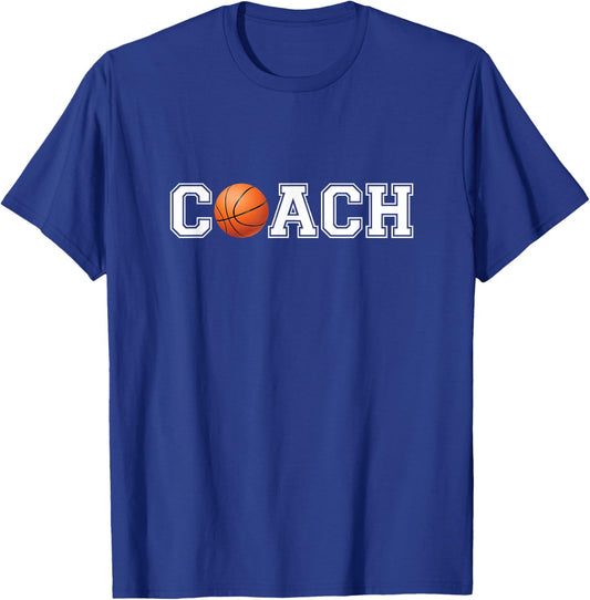 Basketball Coach Sports Coaching Staff Head Coach T-Shirt - T-Shirt | Royal