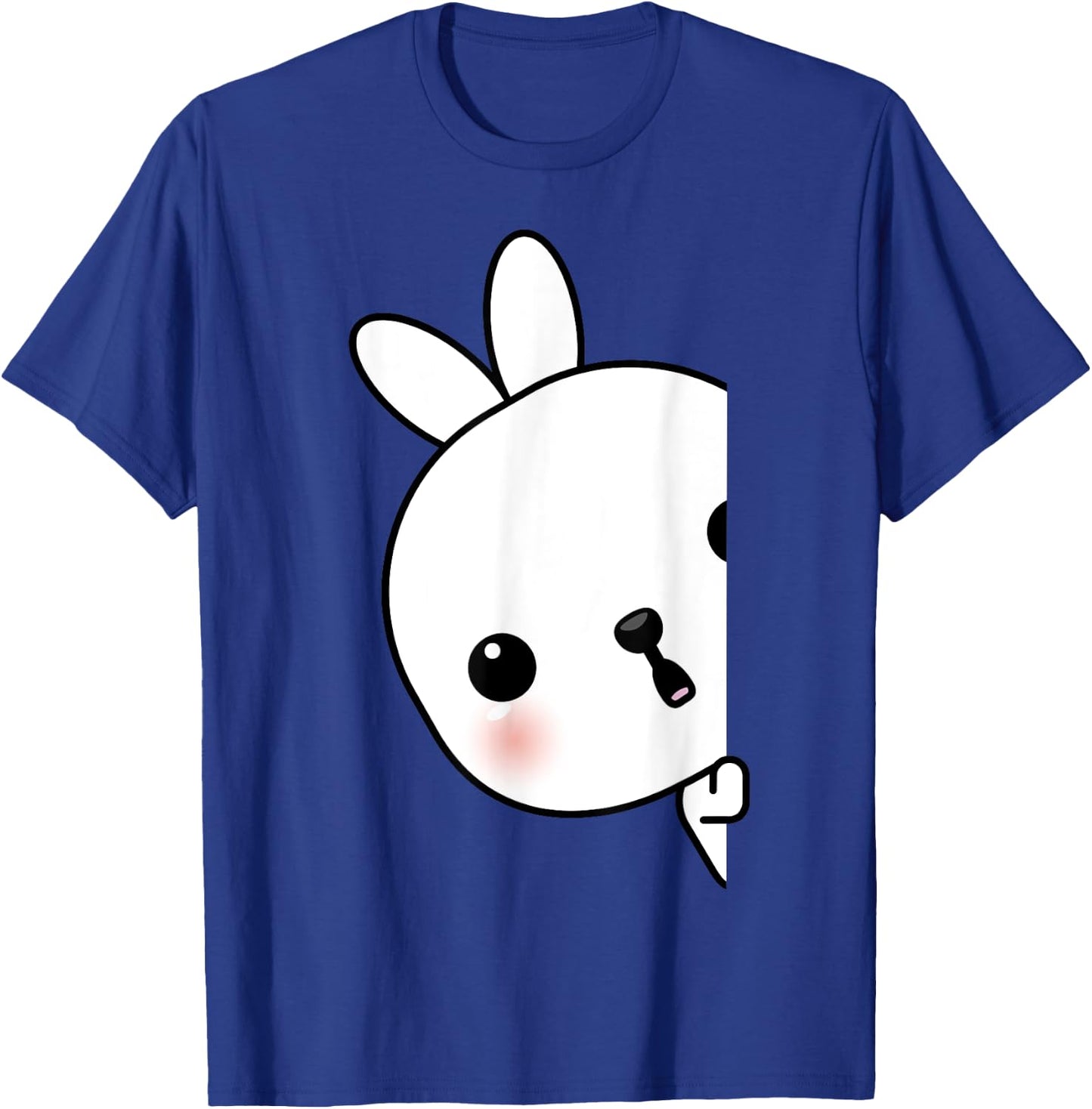 Cute Peaking Bunny Rabbit Costume And Rabbits T-Shirt - T-Shirt | Royal