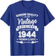 Born in 1944 Vintage Birthday - Made in 1944 Shirts T-Shirt - T-Shirt | Royal