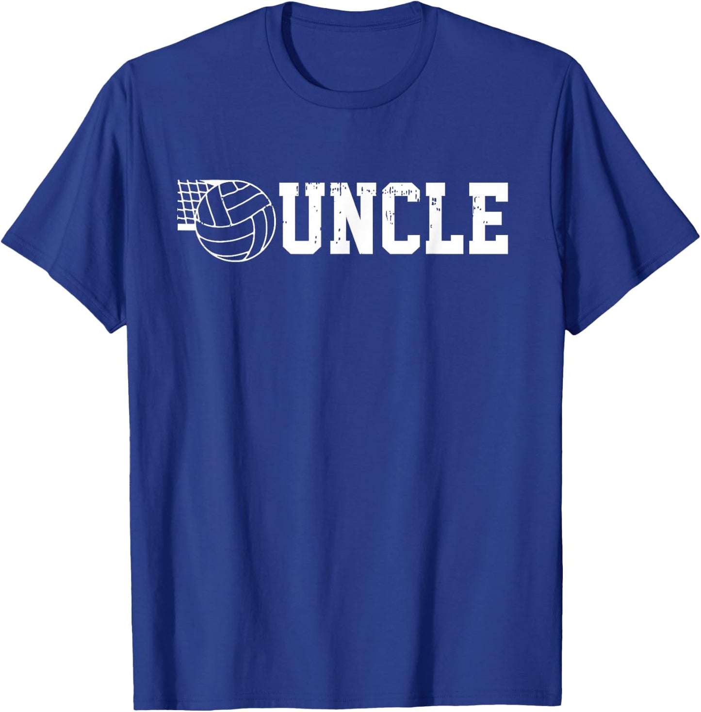 Number One Volleyball Uncle Fathers Day Volleyball Uncle T-Shirt - T-Shirt | Royal