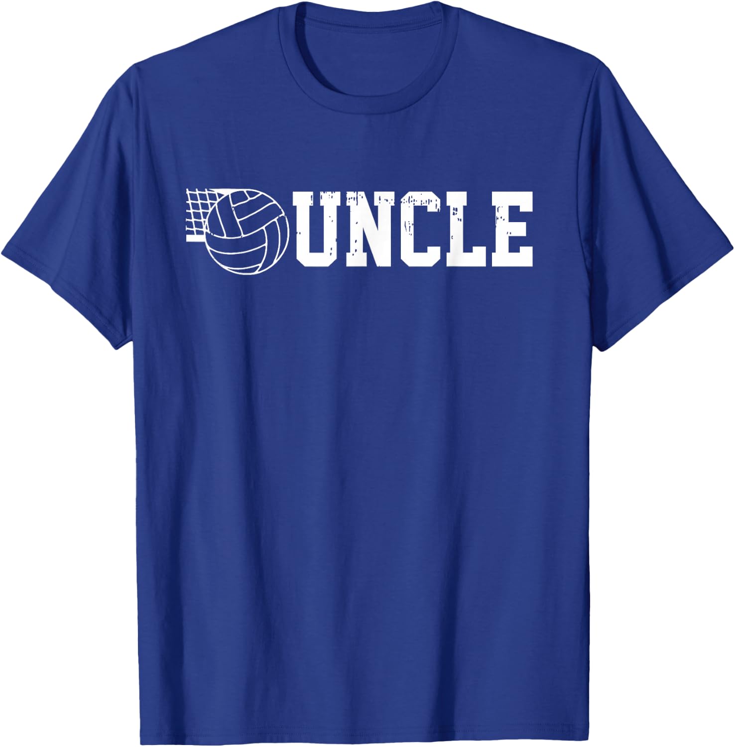 Number One Volleyball Uncle Fathers Day Volleyball Uncle T-Shirt - T-Shirt | Royal