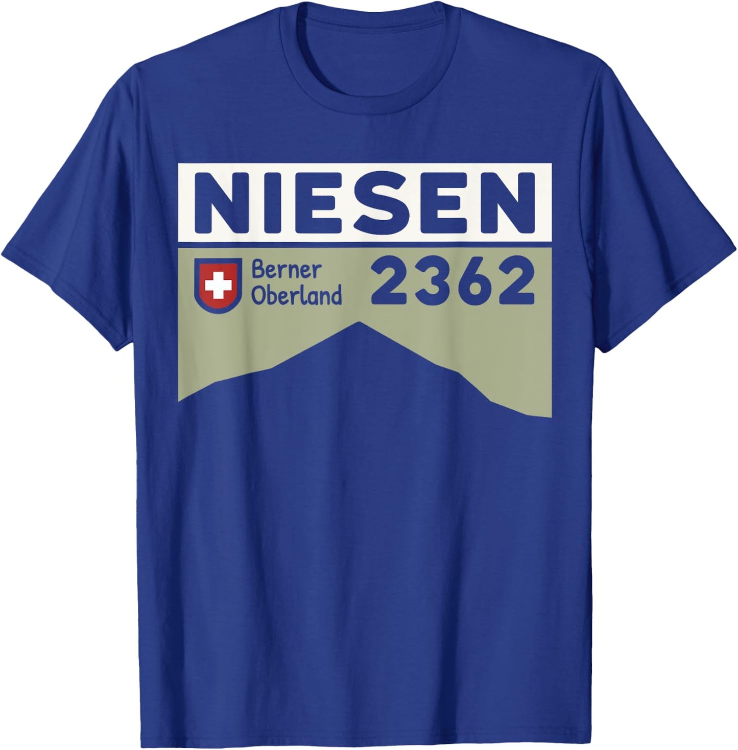 Mount Niesen Hike Switzerland Swiss Skiing Hiking Gifts T-Shirt - T-Shirt | Royal