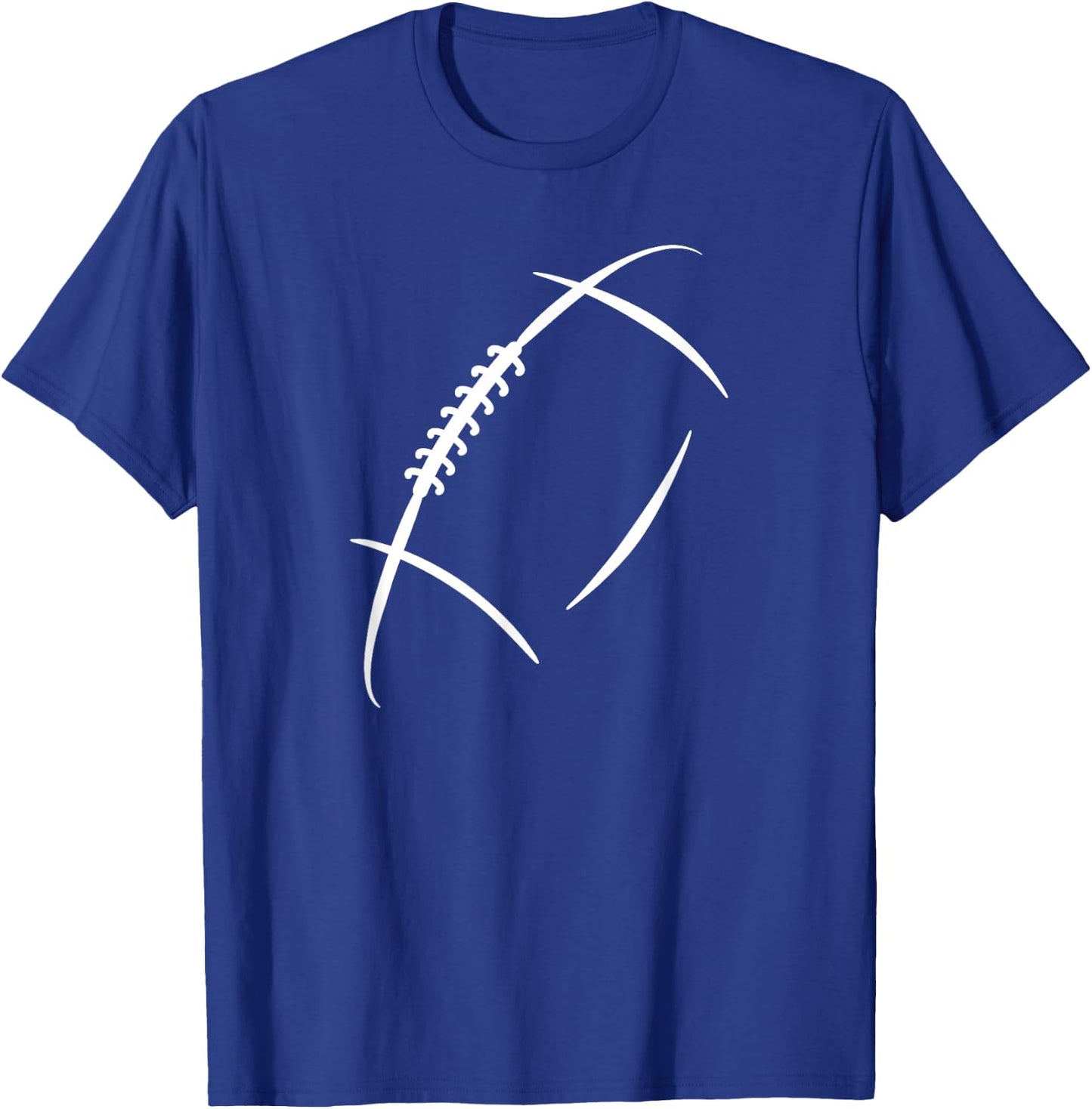 American Football Player And Fan Gear Co Adult Classic Fit Short Sleeve Black Small Football Silhouette T-Shirt - T-Shirt | Royal