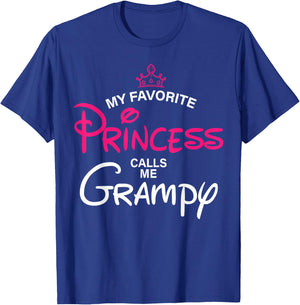 My Favorite Princess Calls Me Grampy Daughter Fathers Day T-Shirt - T-Shirt | Royal