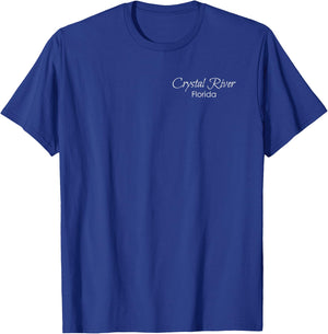 Crystal River Florida Love The Manatees (2-Sided) T-Shirt - T-Shirt | Royal