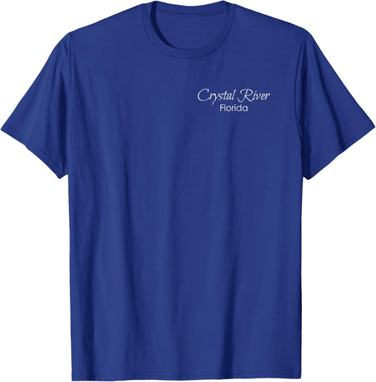 Crystal River Florida Love The Manatees (2-Sided) T-Shirt - T-Shirt | Royal