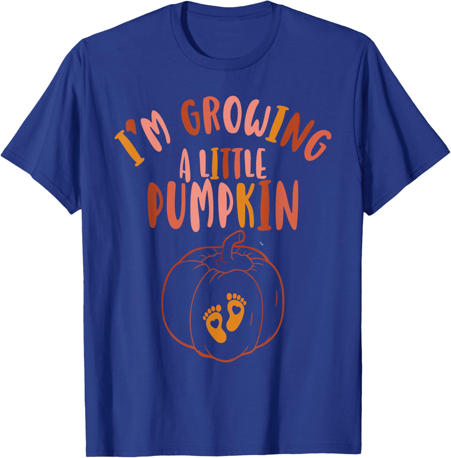 I'm Growing A little Pumpkin Thanksgiving Pregnancy Women's T-Shirt - T-Shirt | Royal