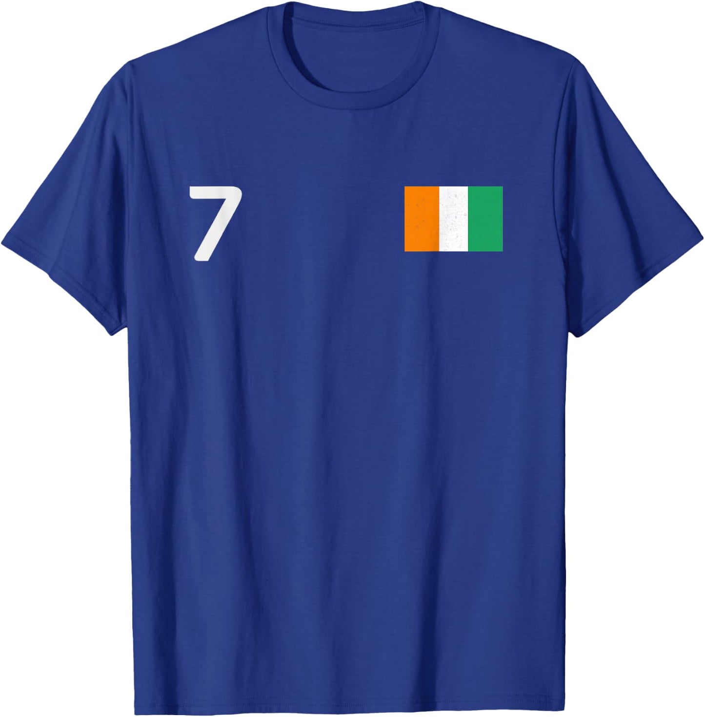 Ivory Coast Number 7 National Flag Country Pride Heritage T-Shirt - T-Shirt | Royal