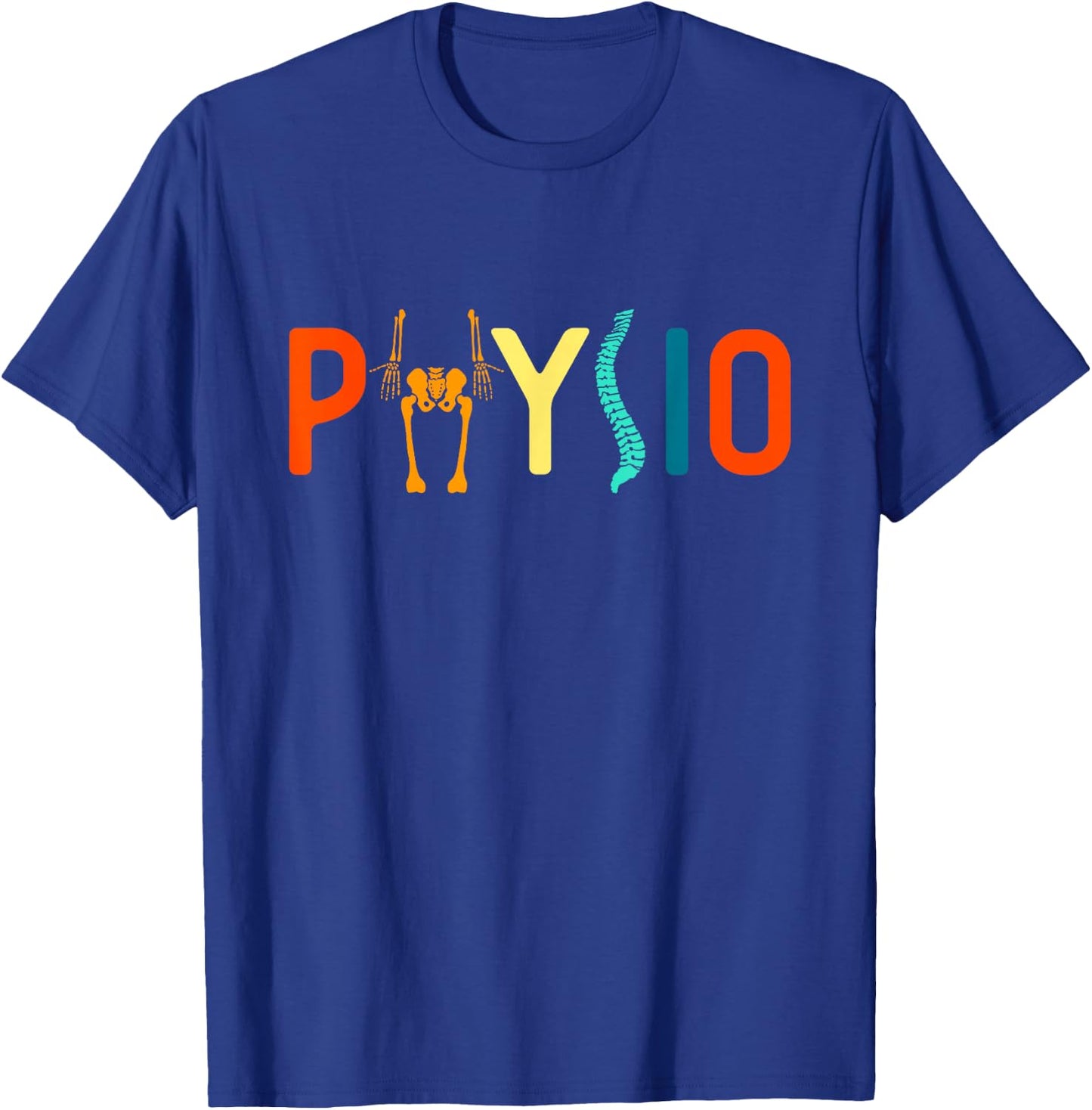 Physiotherapy physiotherapy physiotherapy physio , black T-Shirt - T-Shirt | Royal