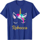 Rebecca Dark Unicorn Name T-Shirt - T-Shirt | Royal