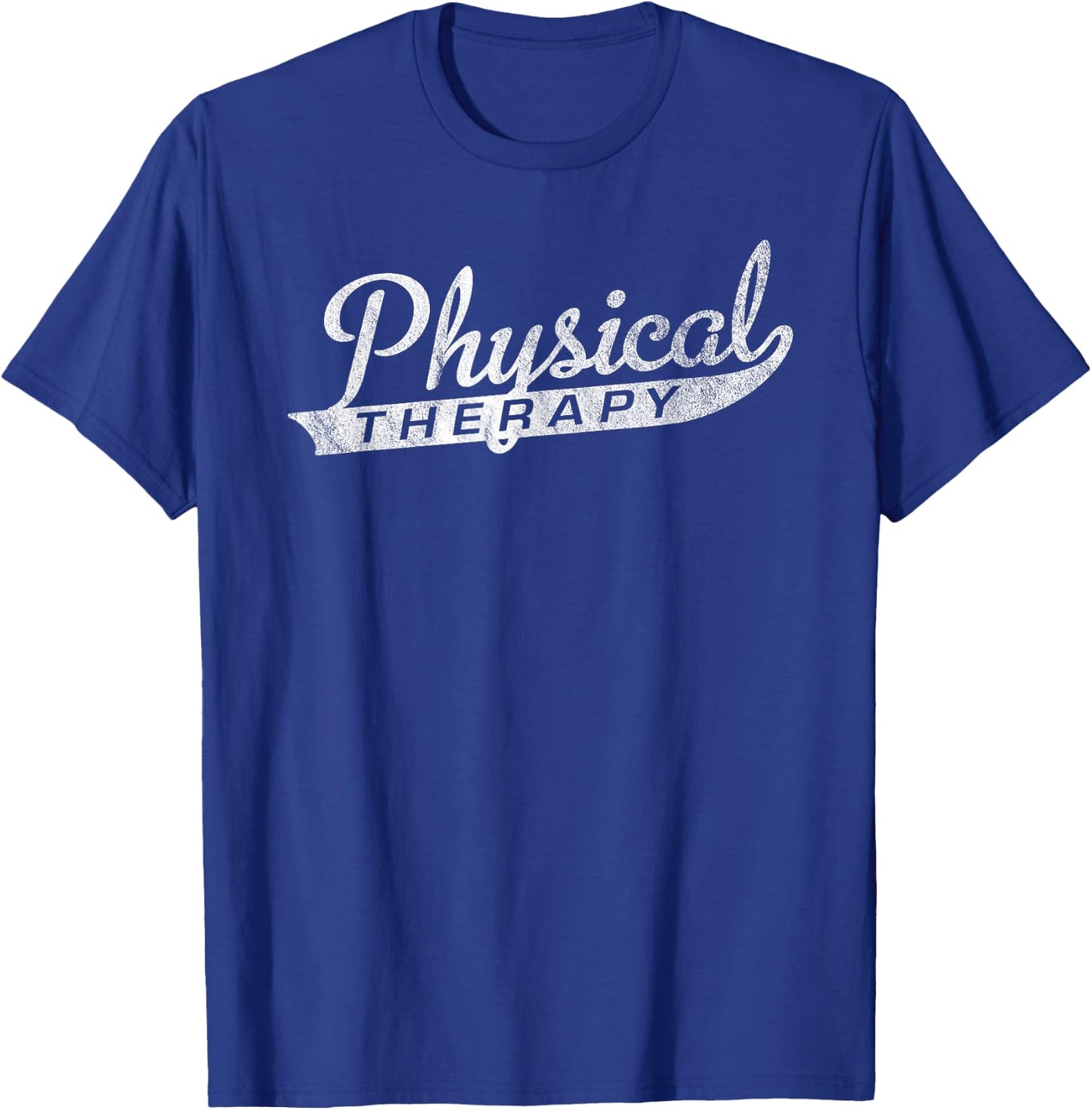 Retro Vintage Physical Therapy Shirt for PT Month T-Shirt - T-Shirt | Royal