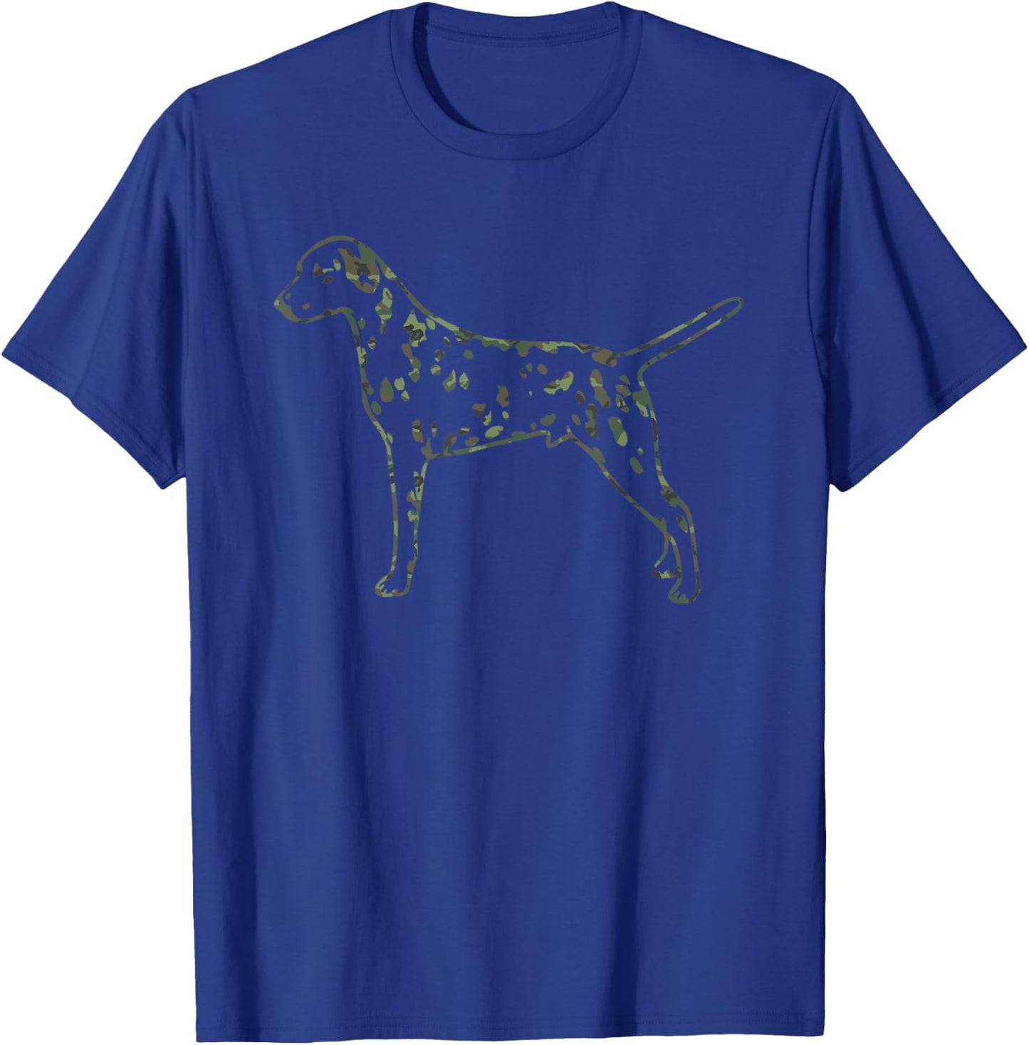 Military Dalmatian Camo Print US Dog Pup Veteran Men Gift T-Shirt - T-Shirt | Royal