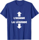 Men's Birthday Gift Original Humour Funny The Legend T-Shirt - T-Shirt | Royal