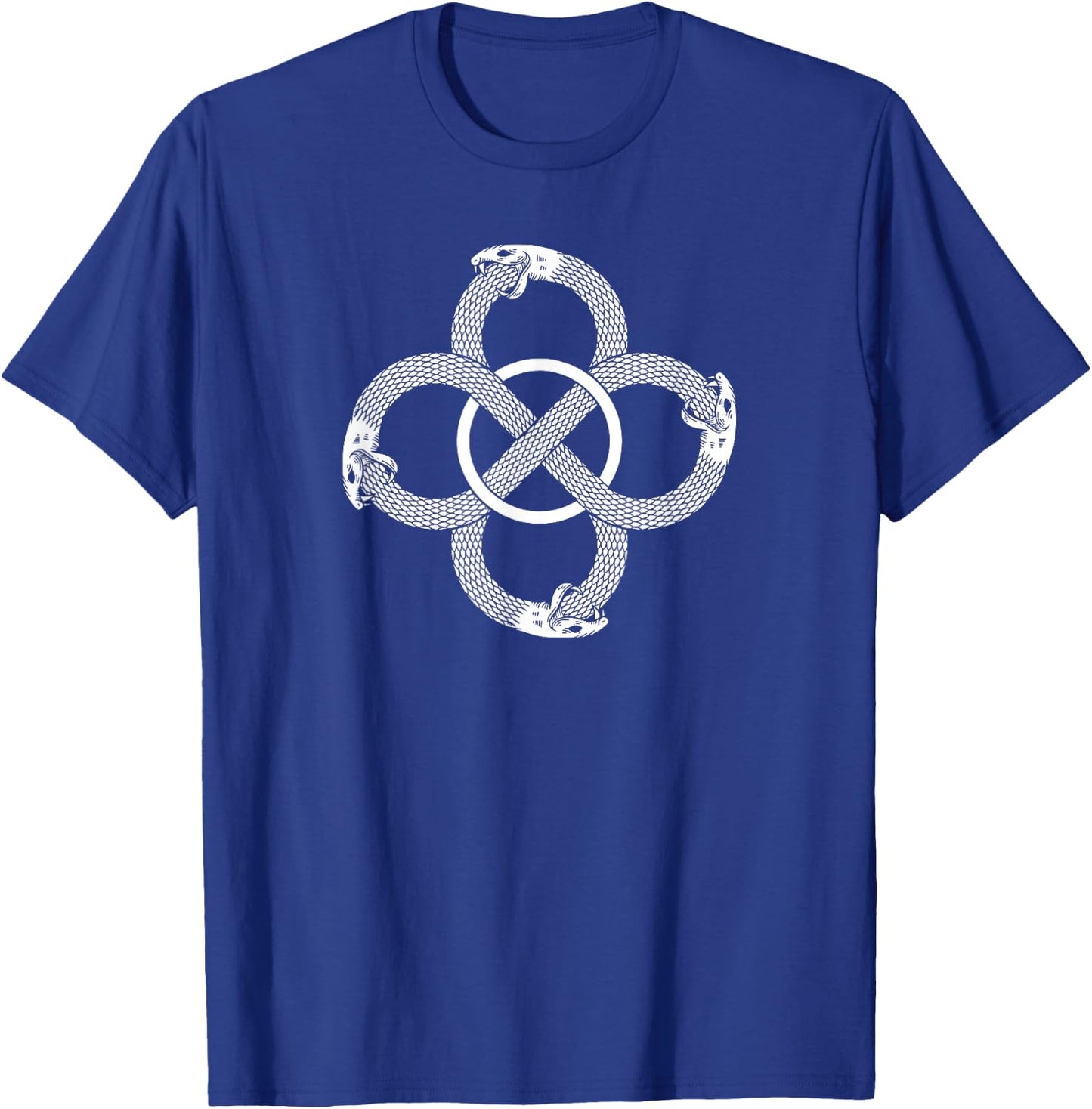 Ouroboros Uroboros self-eating snake symbol circle Eternity T-Shirt - T-Shirt | Royal