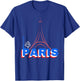 Paris Paris Eiffel Tower Souvenirs de Paris , Black, S T-Shirt - T-Shirt | Royal