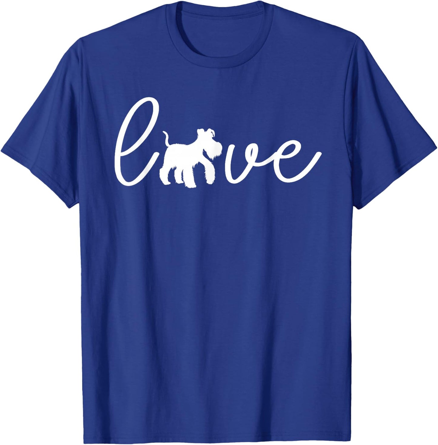 Love Miniature Schnauzer T-Shirt - T-Shirt | Royal