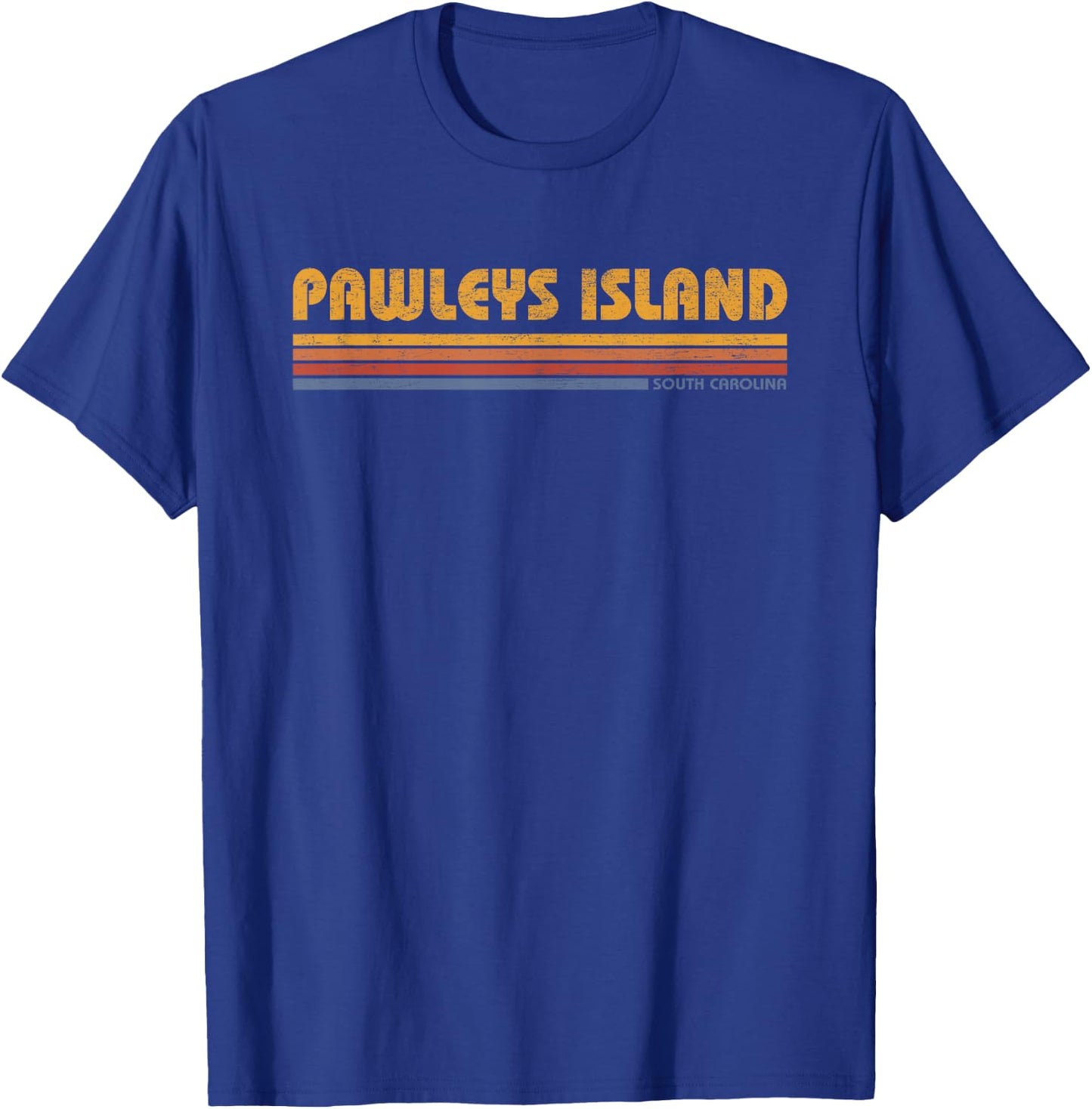 Pawleys Island South Carolina Vintage Throwback Souvenir T-Shirt - T-Shirt | Royal