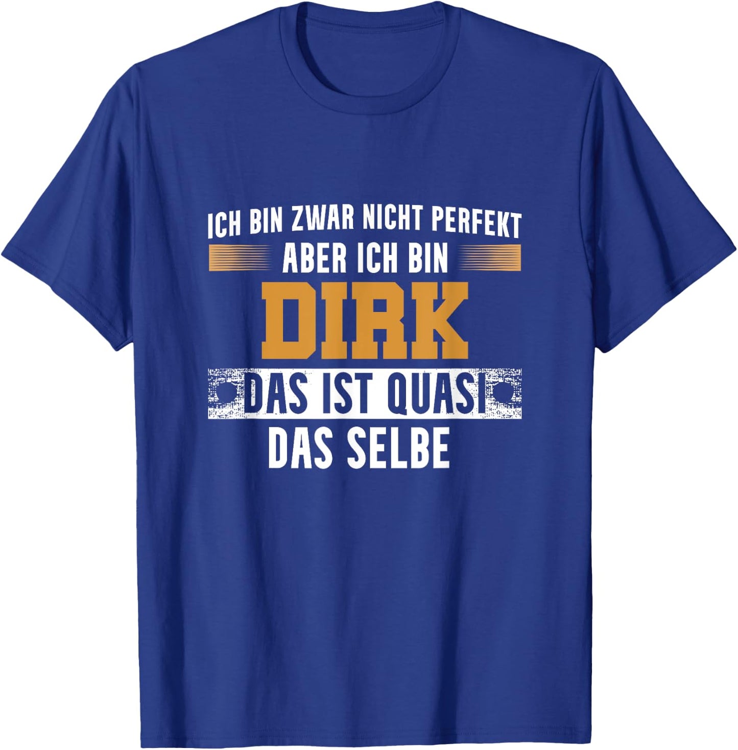 Name Dirk Ich bin Dirk , black T-Shirt - T-Shirt | Royal