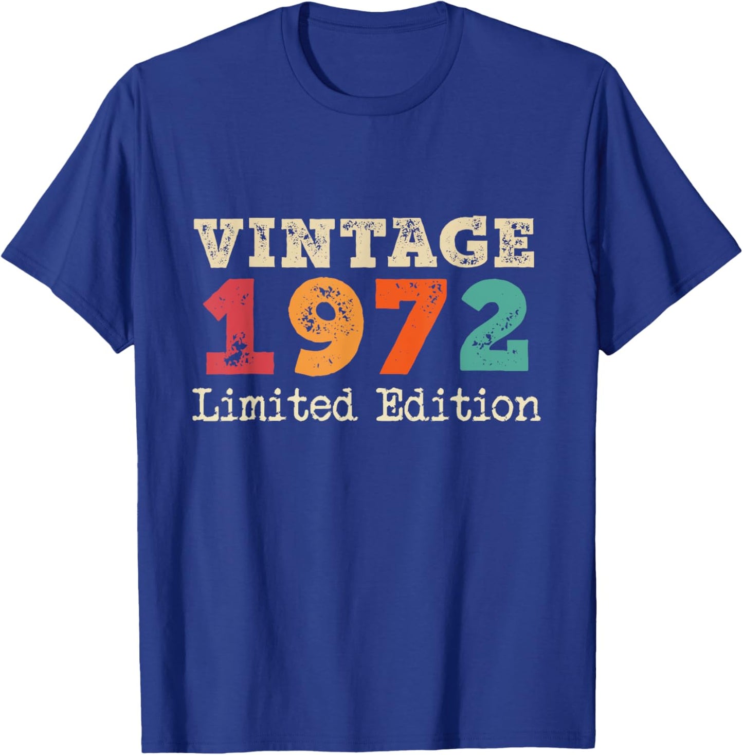 52 Years Vintage 1972 Limited Edition 52nd Anniversary , Black, S T-Shirt - T-Shirt | Royal