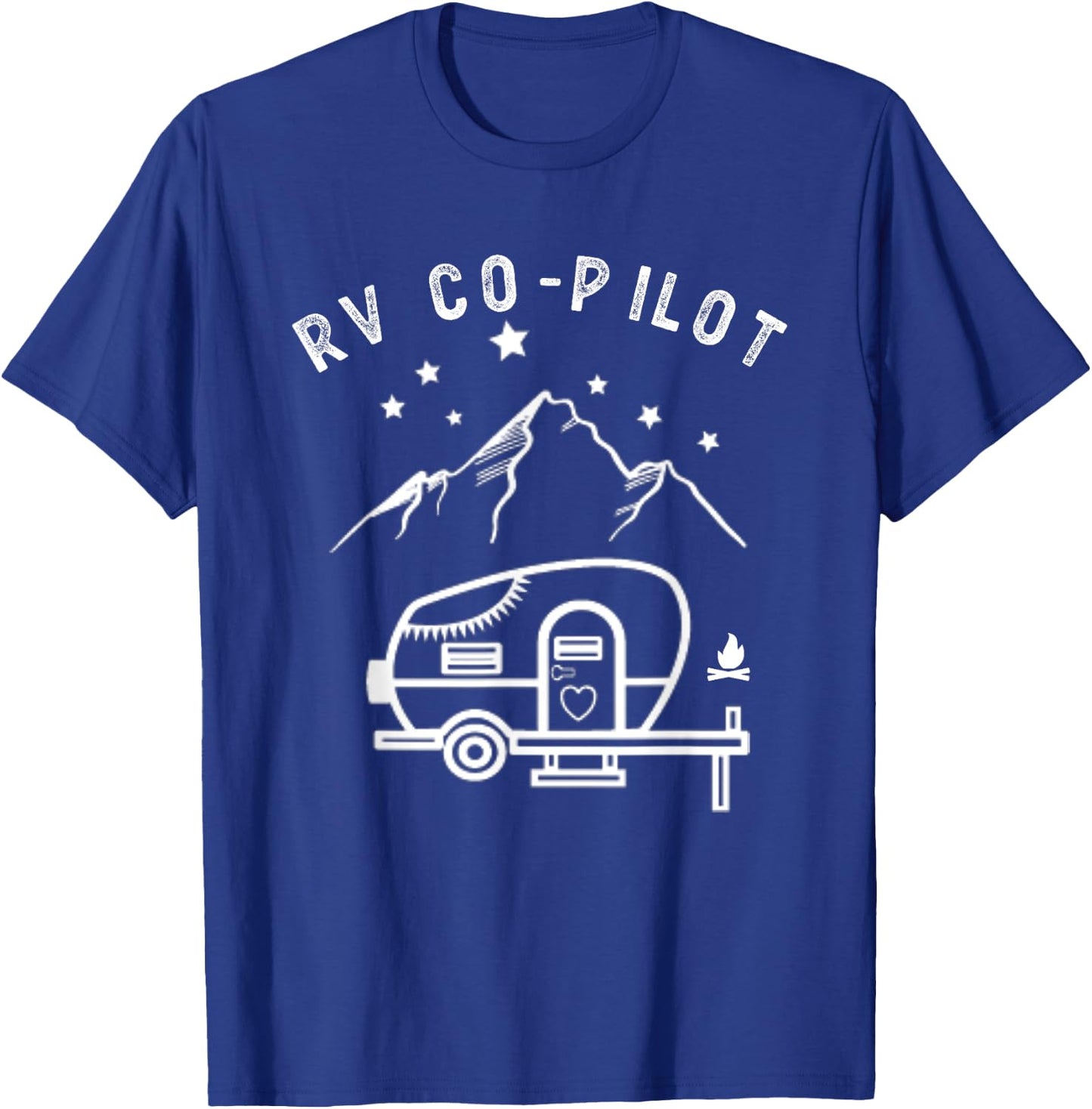RV Co-Pilot Funny Motorhome Rv Camping T-Shirt - T-Shirt | Royal