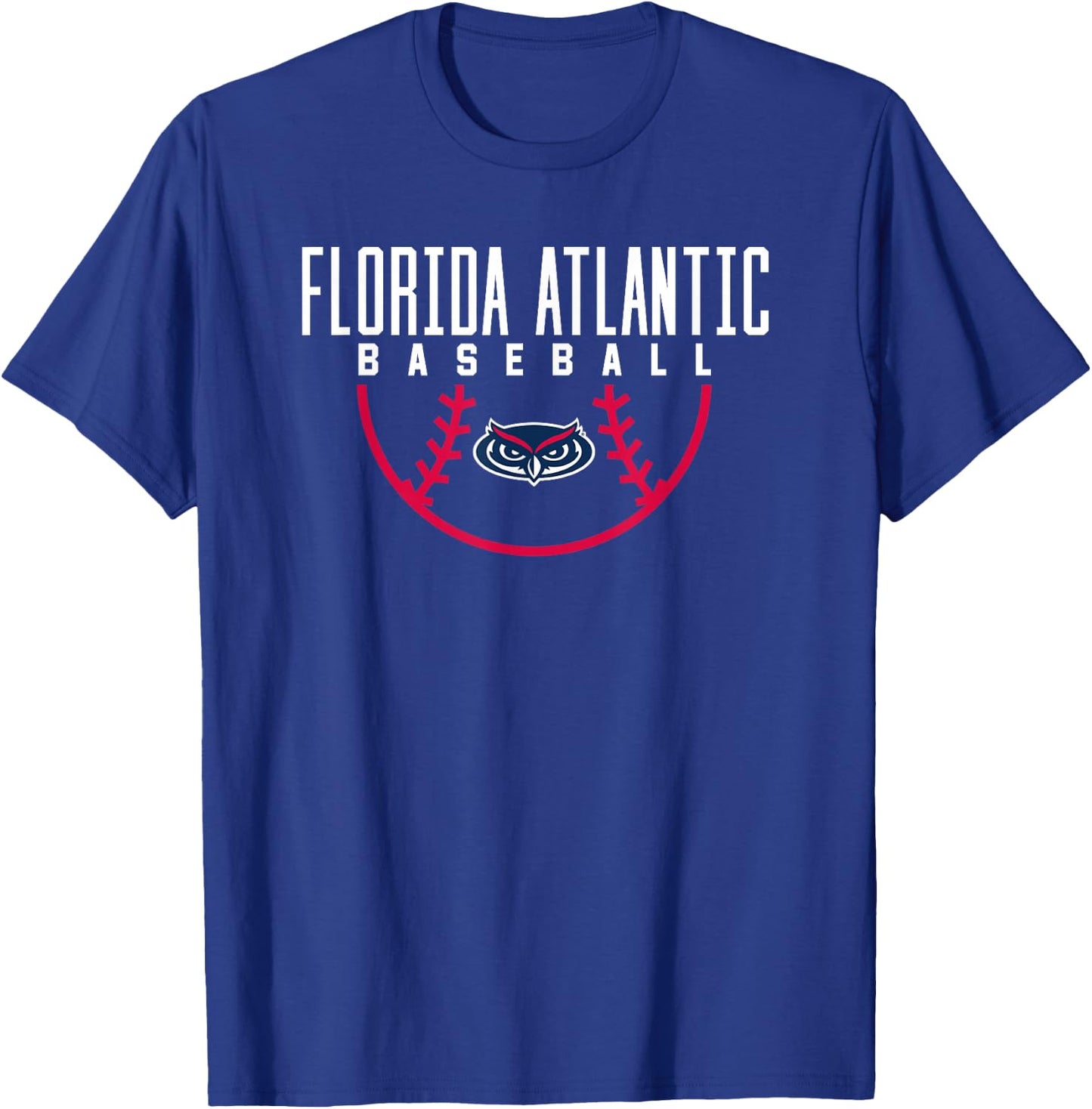Florida Atlantic University FAU Owls Baseball T-Shirt - T-Shirt | Royal