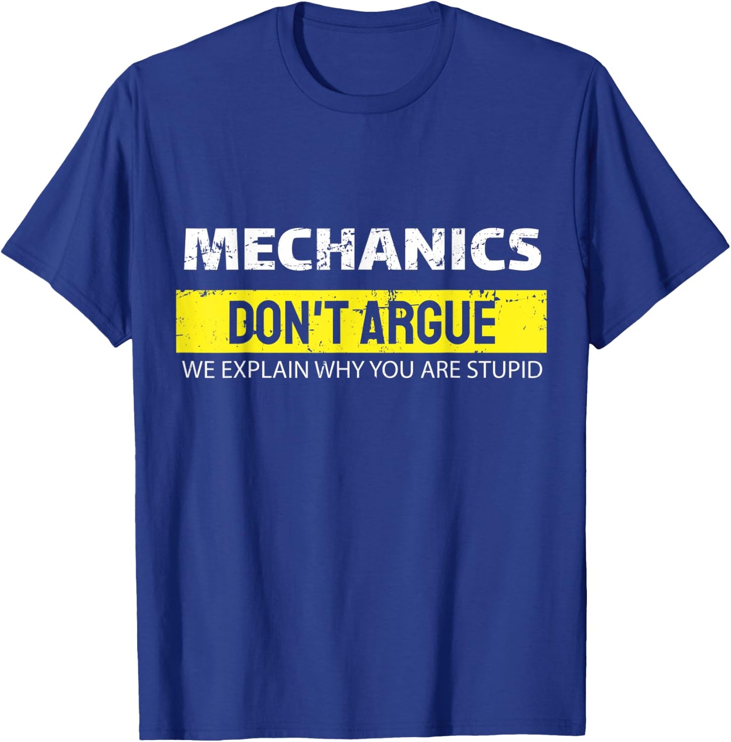 Mechanic Car Guy Mechanics DIY Handyman Garage Repair Shop T-Shirt - T-Shirt | Royal