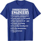 Understanding Engineers - Funny Sarcastic Engineering T-Shirt - T-Shirt | Royal