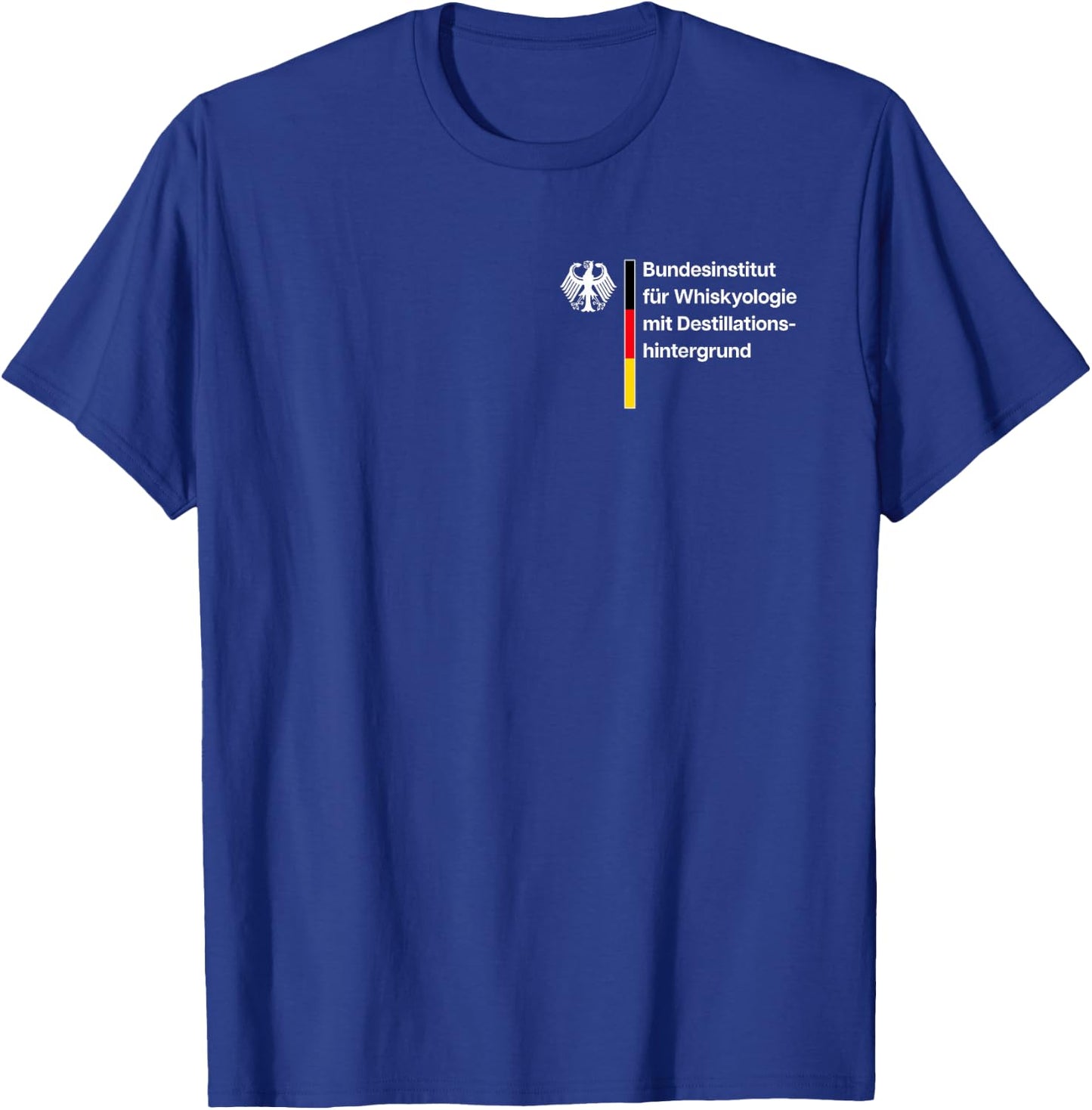 Federal Institute for Whiskyology with Distillation Background , black T-Shirt - T-Shirt | Royal