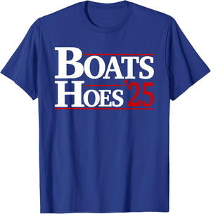 Boats and Hoes 2025 Election Funny T-Shirt - T-Shirt | Royal