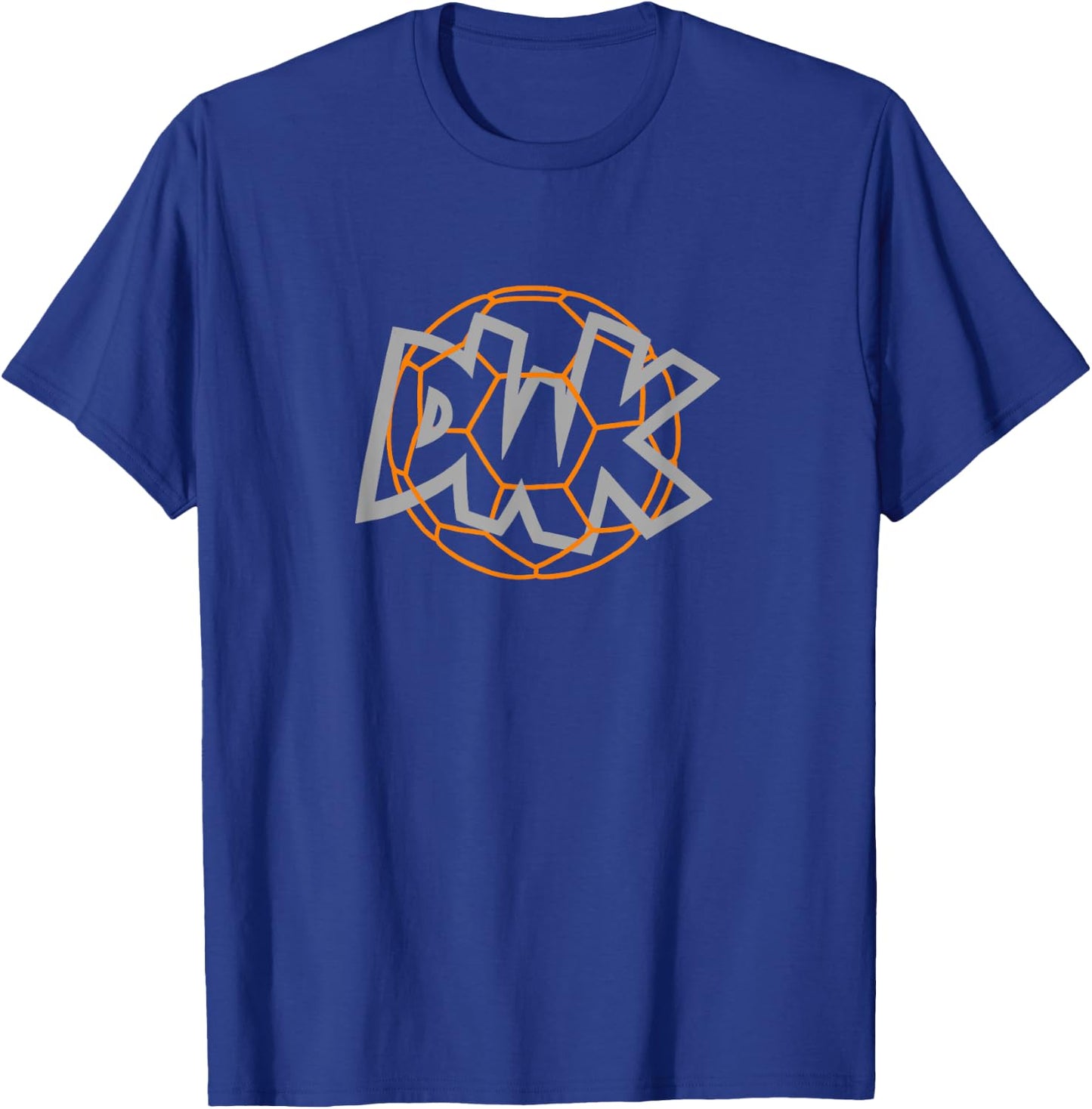 DWK Logo with Football , black T-Shirt - T-Shirt | Royal