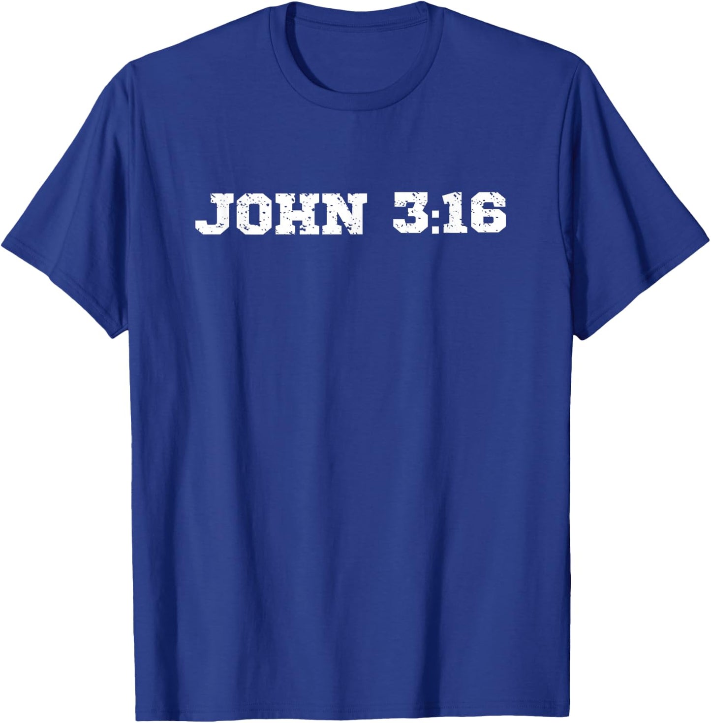 John 3:16 KJV Sports Christian Bible Quote T-Shirt - T-Shirt | Royal