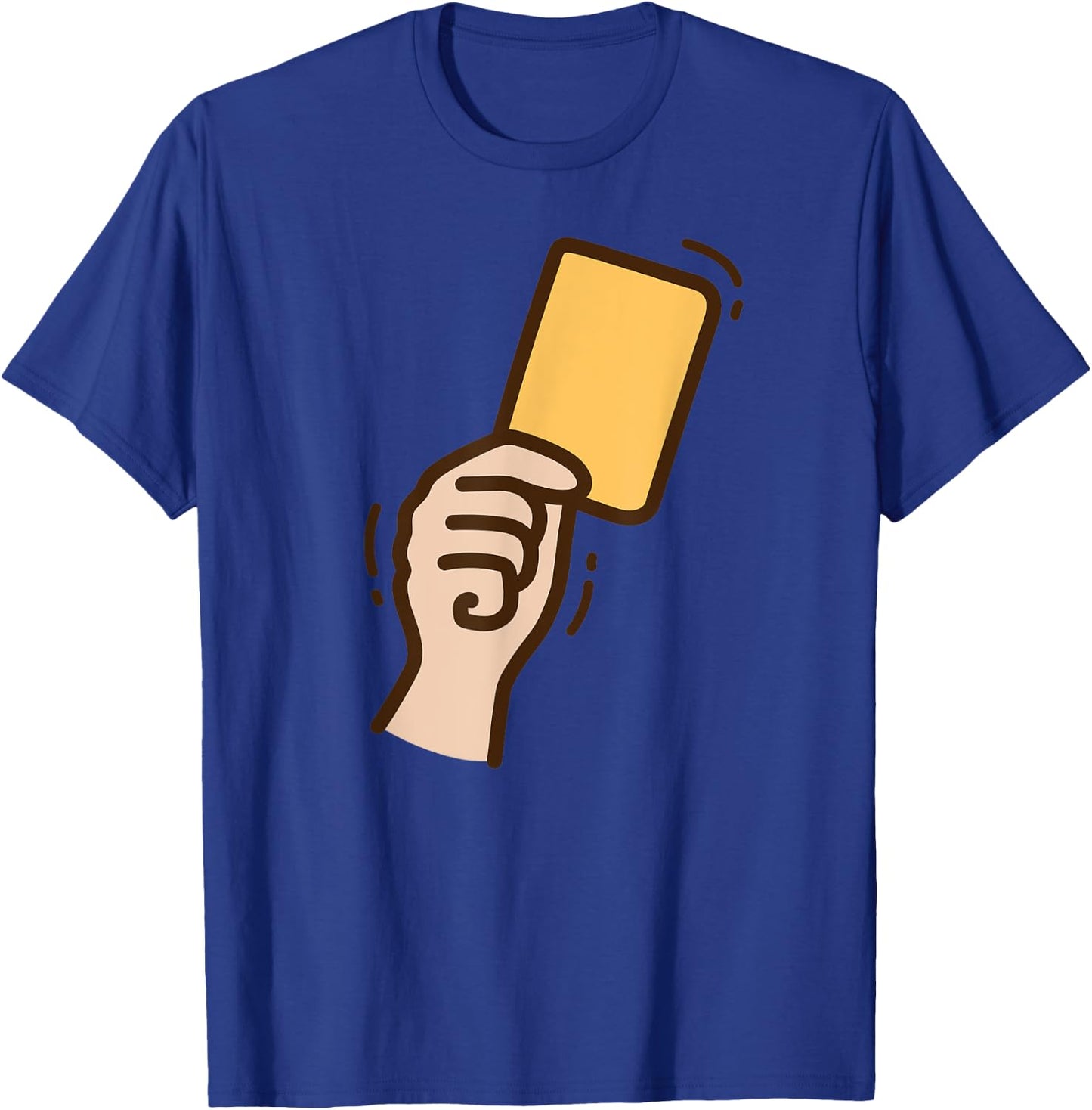 Funny Soccer Yellow Card T-Shirt - T-Shirt | Royal