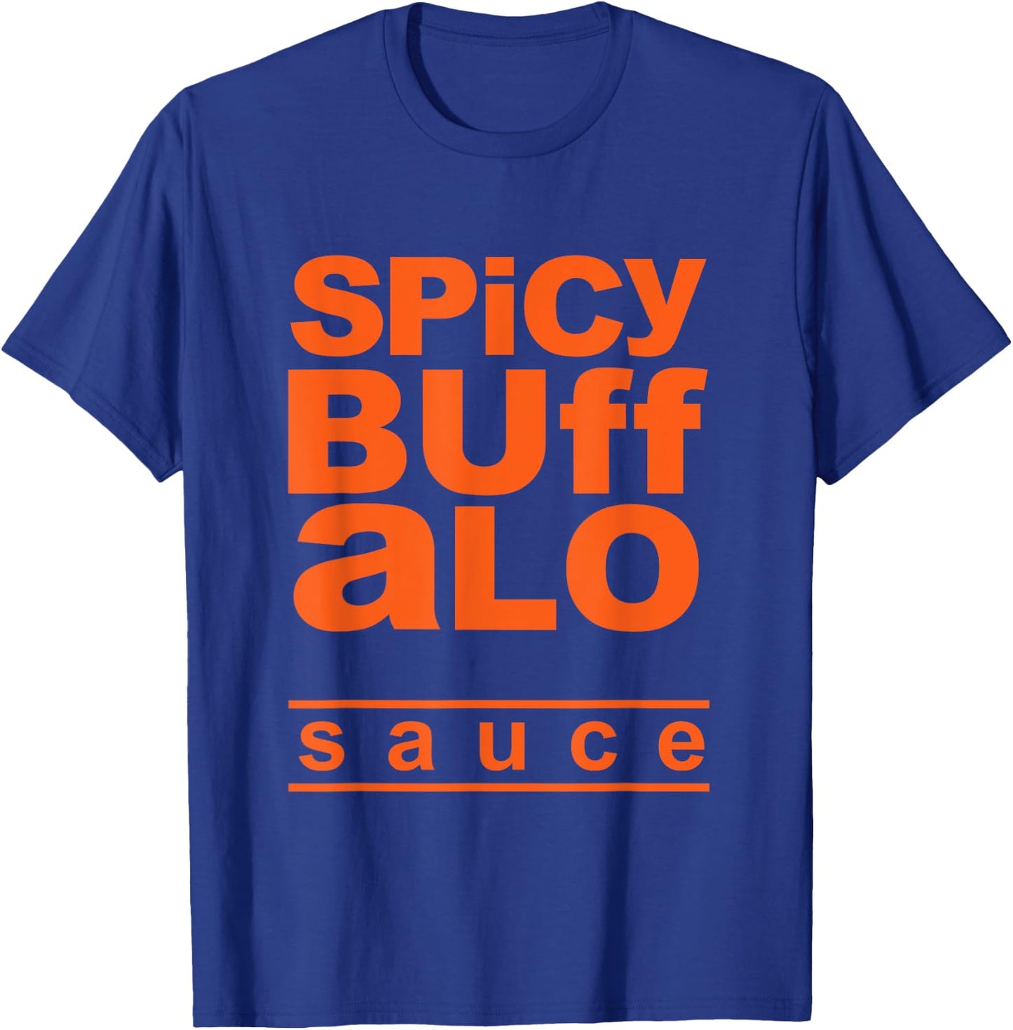 Spicy Buffalo Sauce Easy Halloween Costume Simple Group T-Shirt - T-Shirt | Royal