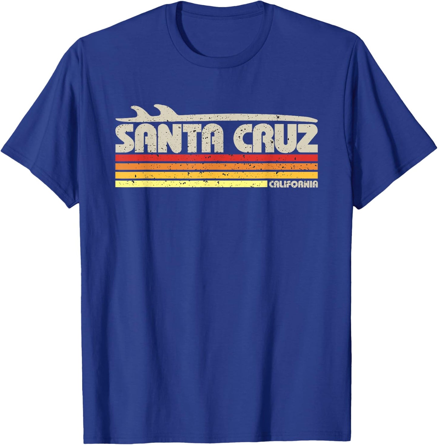 Santa Cruz California USA Surf Retro Paradies T-Shirt - T-Shirt | Royal