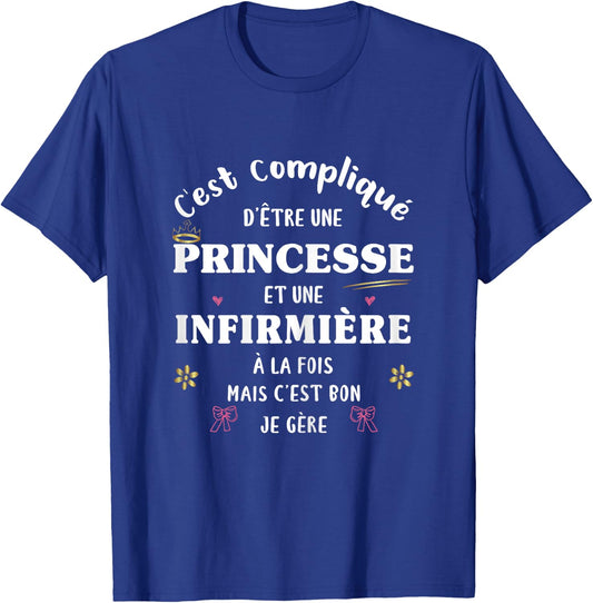 Nurse and Princess Gift Funny Original Funny Women's T-Shirt - T-Shirt | Royal